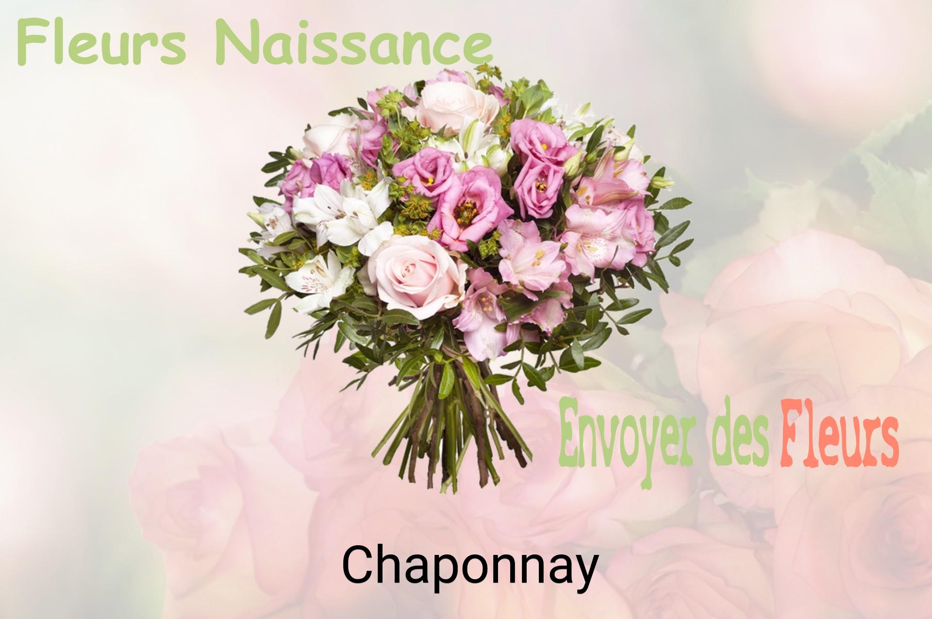 Bouquet de fleurs de naissance livré à Chaponnay